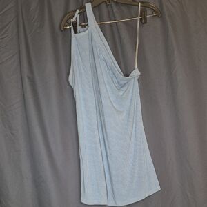 Torrid Sky Blue Ribbed Tank Top